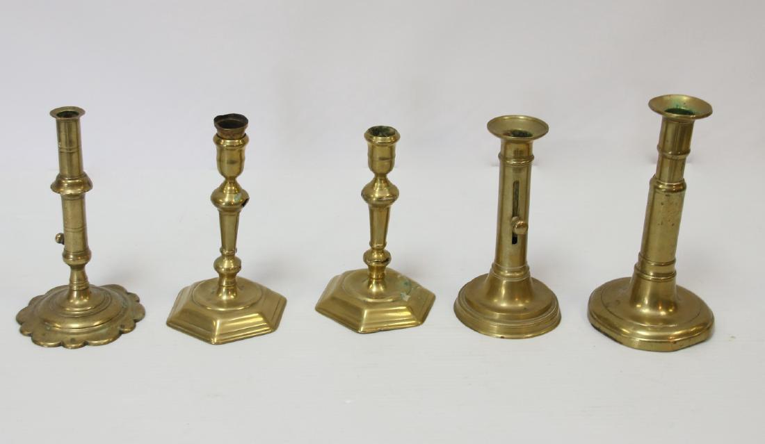 BRASS CANDLESTICK LOT (1 of 2)