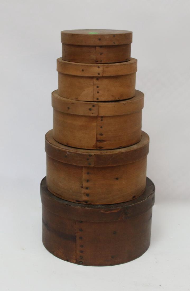 STACK OF WOODEN PANTRY BOXES (1 of 2)