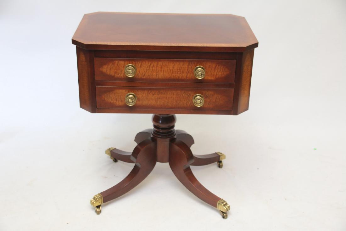 CONTEMPORARY MAHOGANY BANDED STAND (1 of 5)