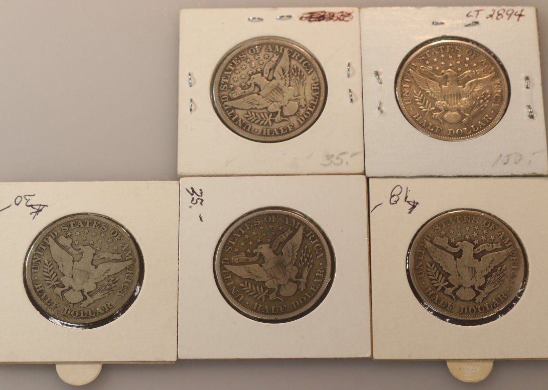 BARBER HALF DOLLAR LOT (1 of 2)