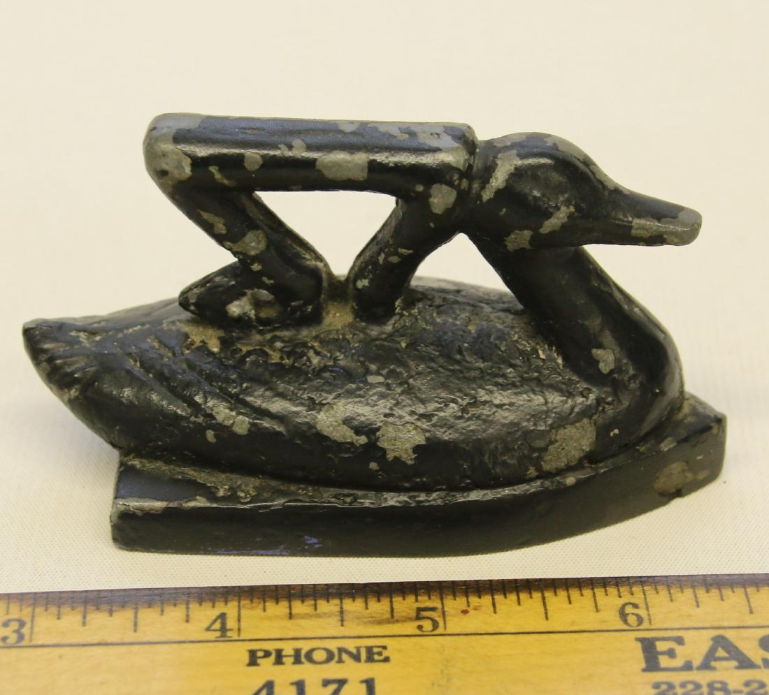 Unusual Small Swan Iron ( cast Iron) (1 of 2)
