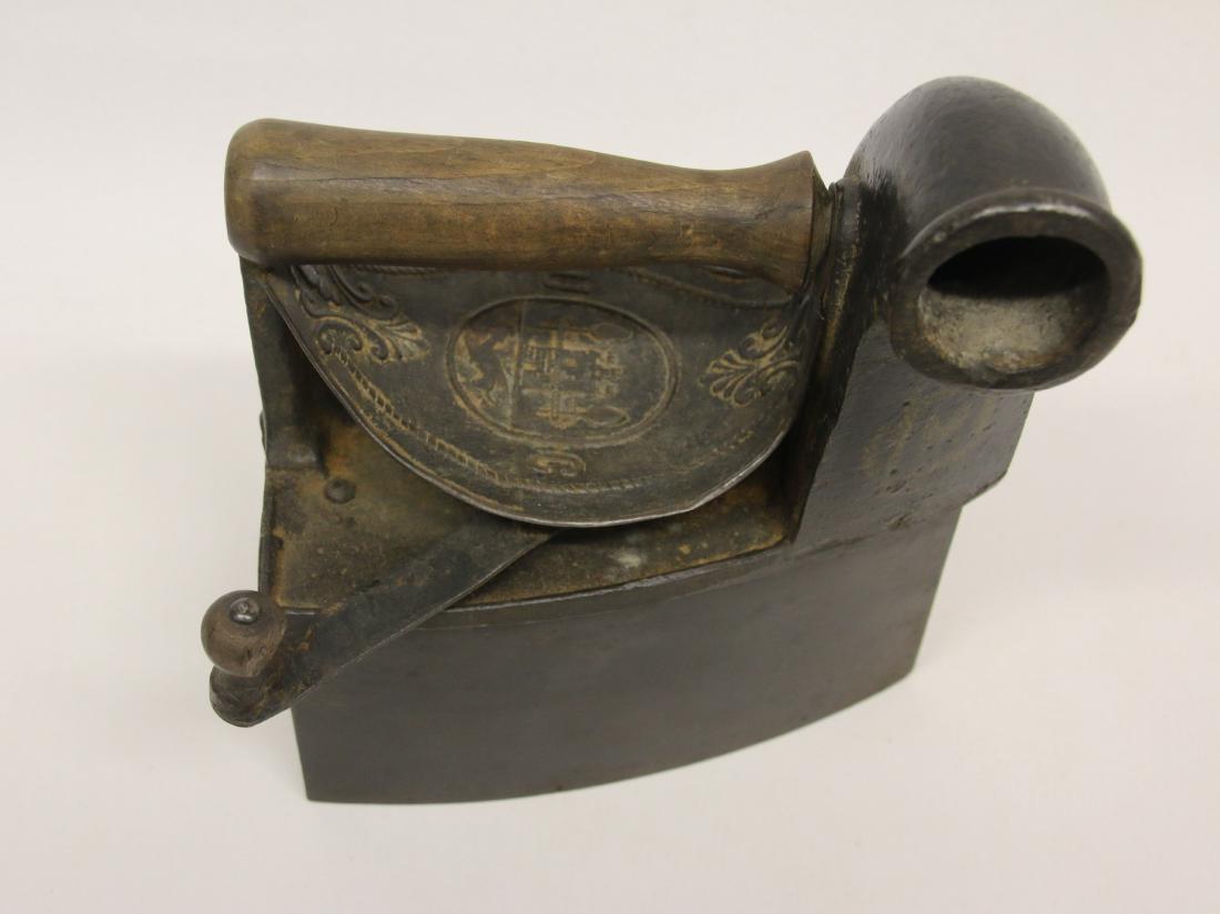 CHARCOAL URN WITH TURNED CHIMNEY AND APPLIED FLUTER: CHARCOAL URN WITH TURNED CHIMNEY AND APPLIED FLUTER PLATE Dimensions: 7"