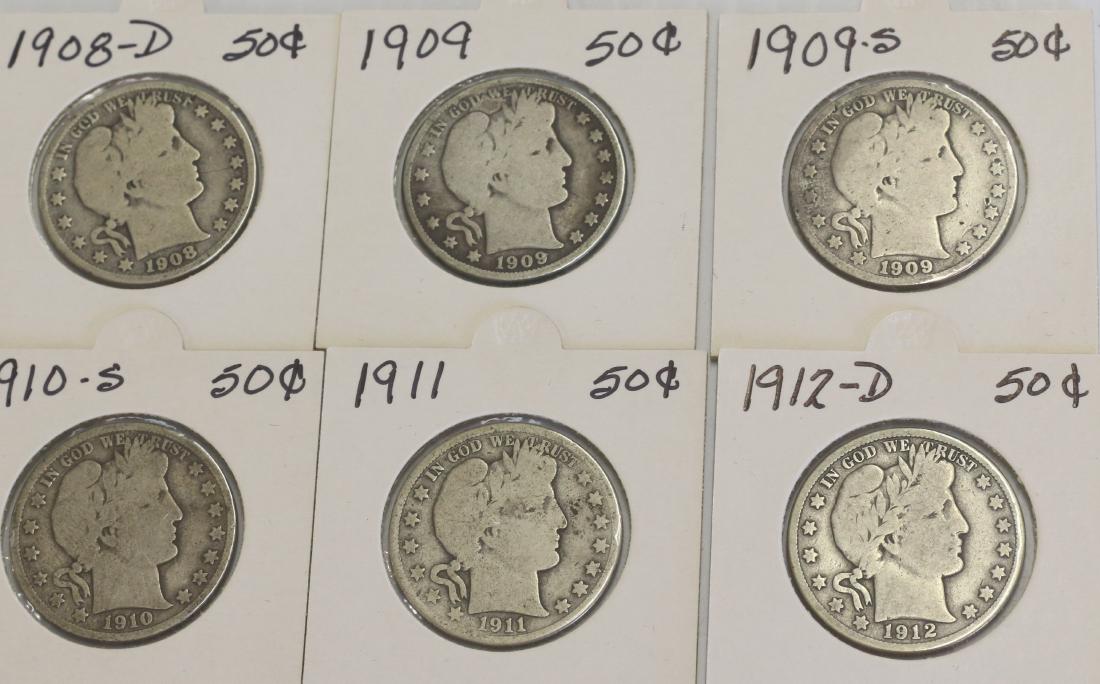 BARBER HALF DOLLAR LOT (1 of 2)