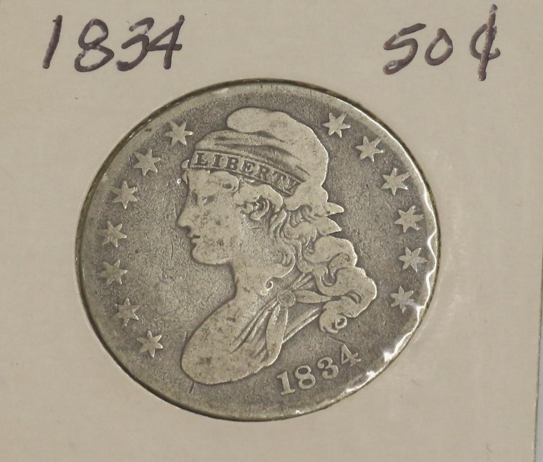 1834 BUST HALF DOLLAR (1 of 2)