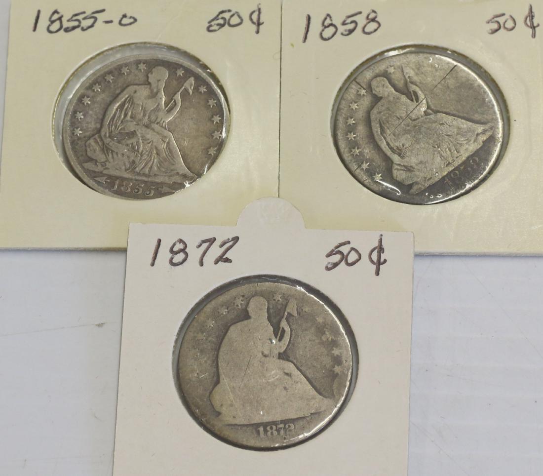 SEATED LIBERTY HALF DOLLAR LOT (1 of 2)
