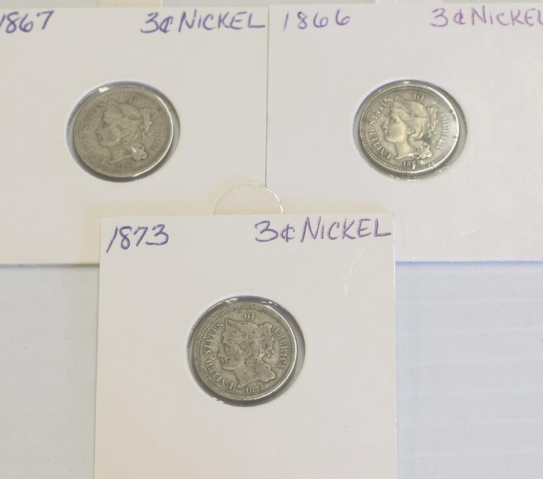 3 CENT NICKEL LOT (1 of 2)