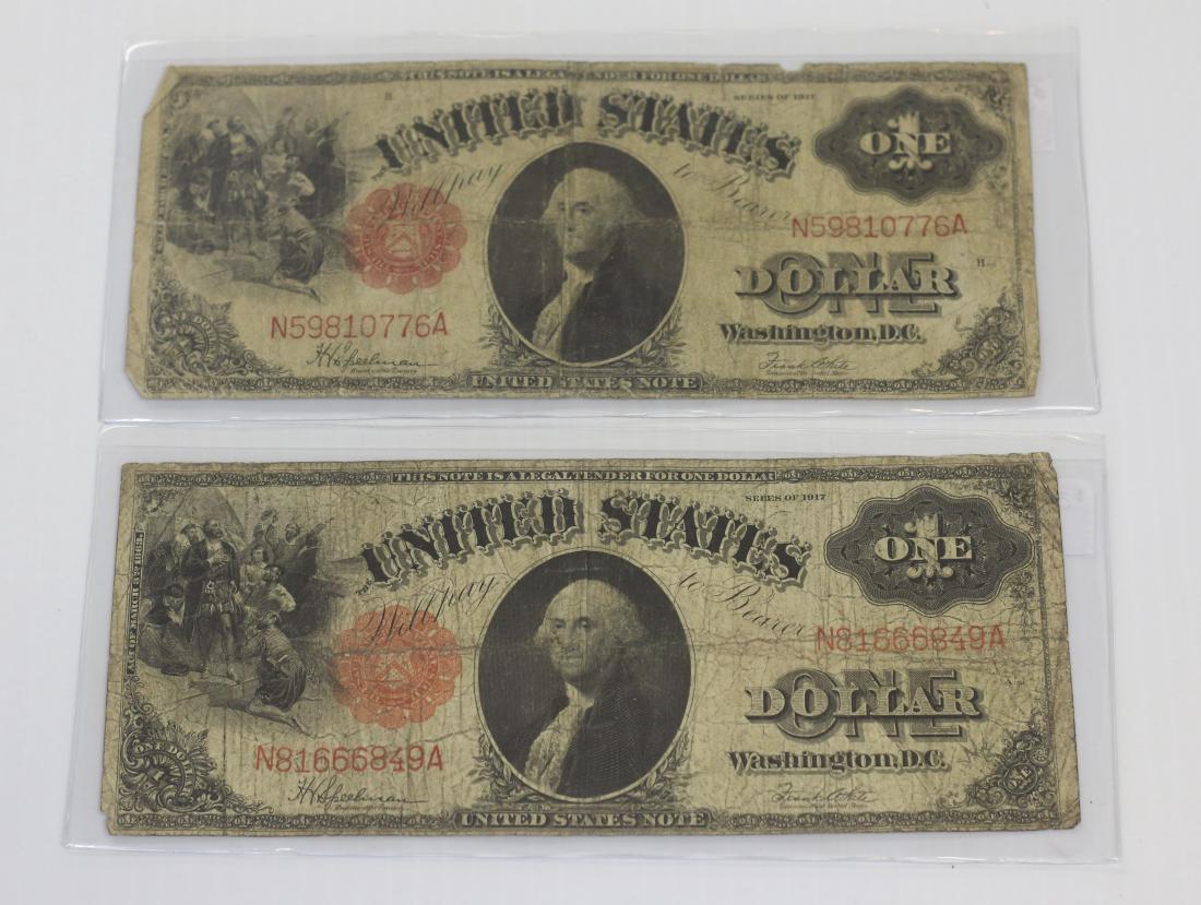 (2) SERIES OF 1917 $1.00 U.S. NOTES (1 of 2)