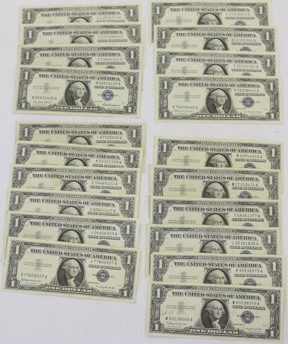 (20) $1.00 SILVER CERTIFICATES (1 of 2)