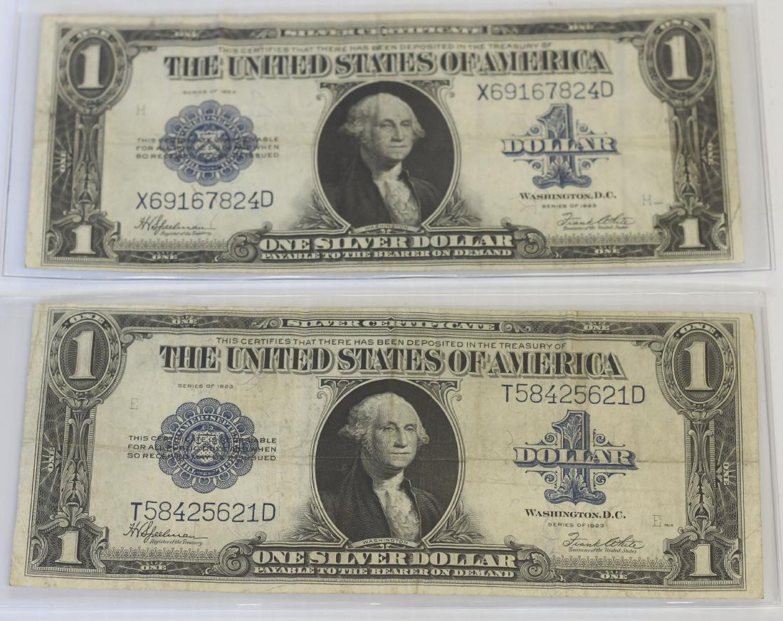 (2) SERIES OF 1923 $1.00 SILVER CERTIFICATES (1 of 2)