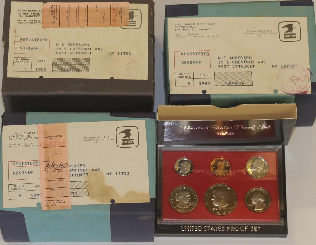 LOT OF MINT PROOF SETS (1 of 1)