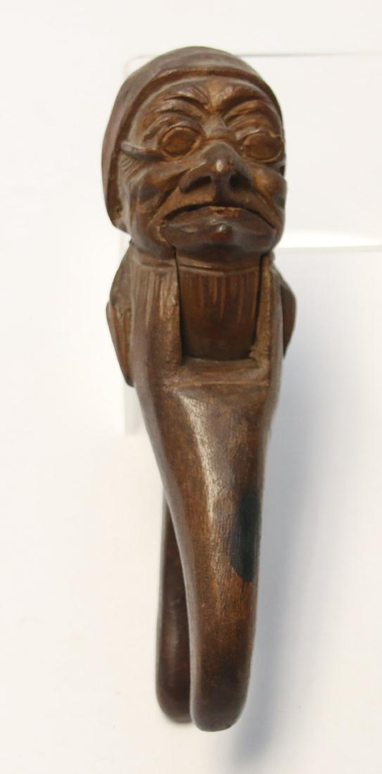 CARVED FIGURAL WOODEN NUTCRACKER (1 of 3)