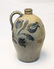 BLUE DECORATED STONEWARE JUG - 5