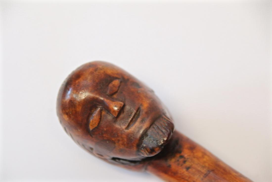 CARVED WOODEN CANE (1 of 4)