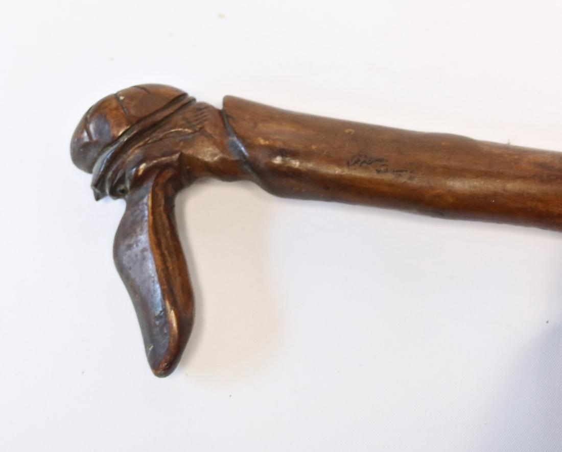 CARVED WOODEN CANE (1 of 4)