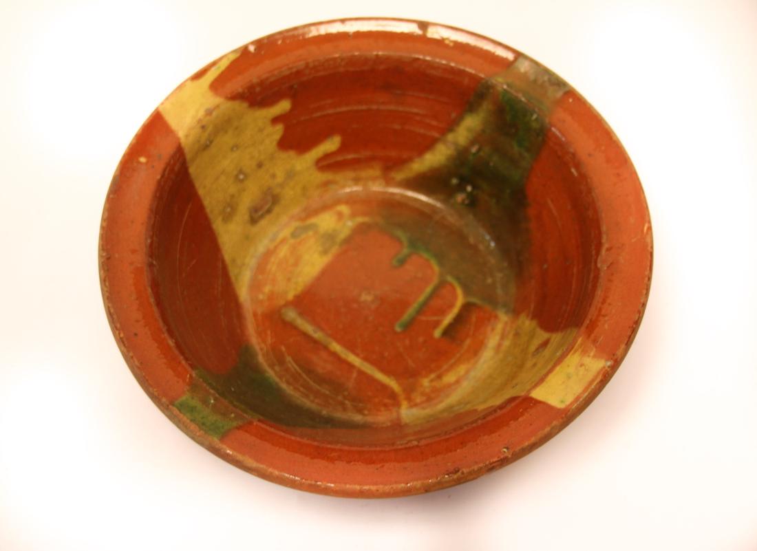 REDWARE SLIP GLAZED BOWL (1 of 3)