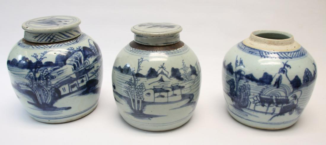 19TH CENTURY CHINESE EXPORT GINGER JAR LOT (1 of 3)