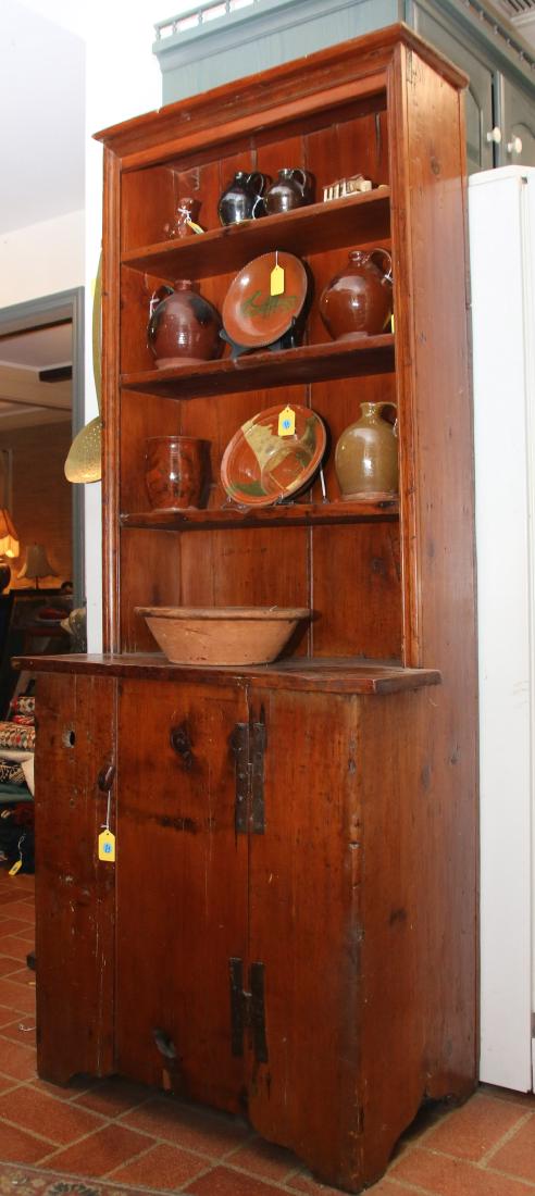 19TH CENTURY STEP BACK CUPBOARD (1 of 7)