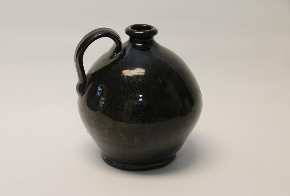 19TH CENTURY OVOID REDWARE JUG (1 of 3)