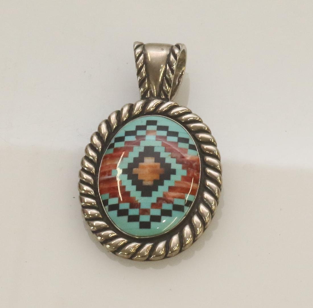 NATIVE AMERICAN MOSAIC PENDANT (1 of 2)