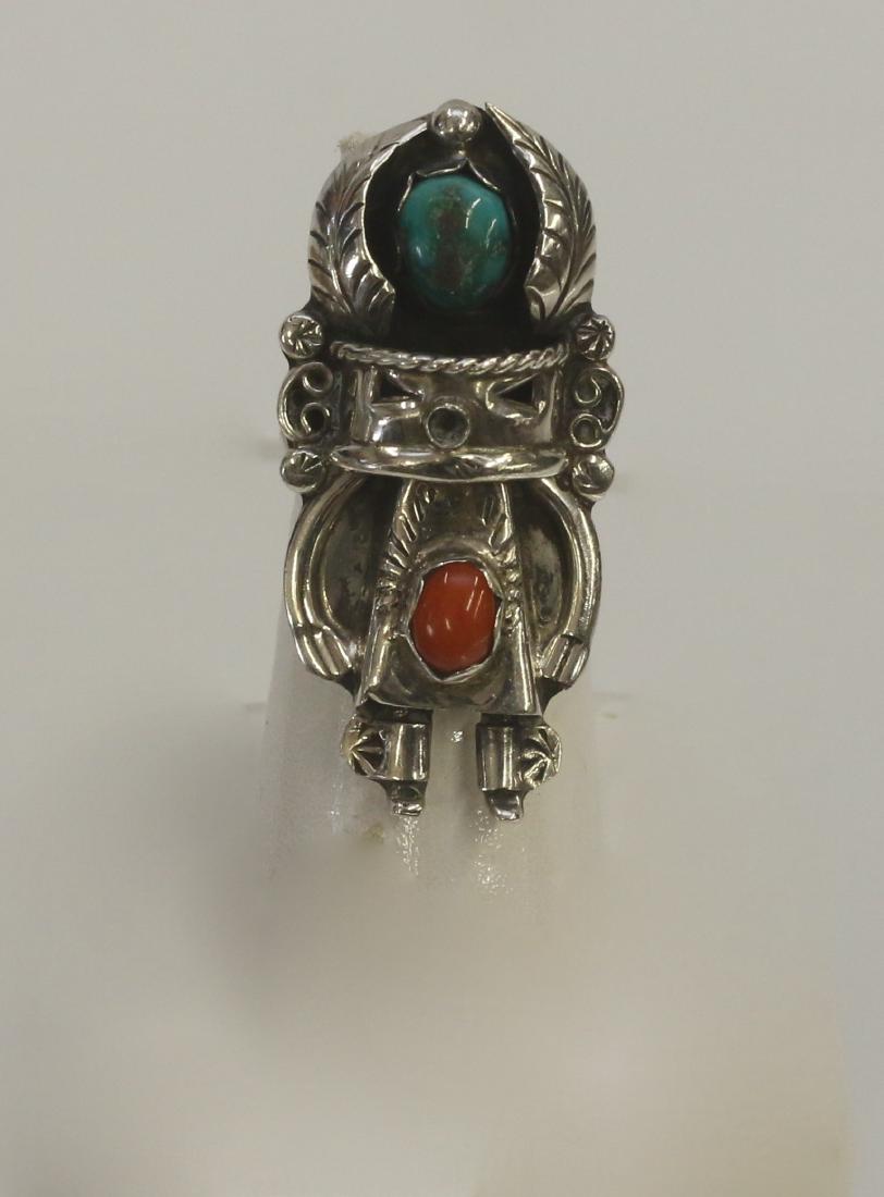 NATIVE AMERICAN NAVAJO KACHINA RING (1 of 2)