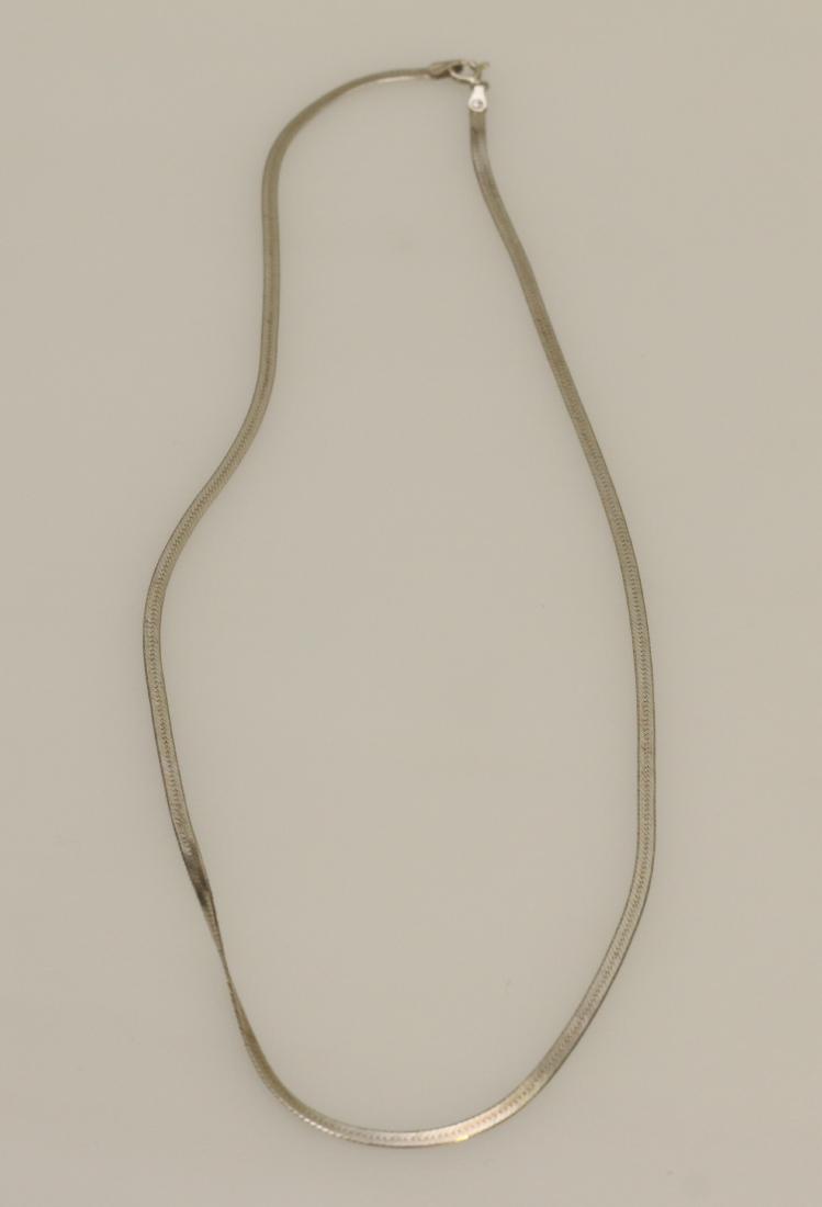 STERLING SILVER FLAT LINK CHAIN (1 of 1)
