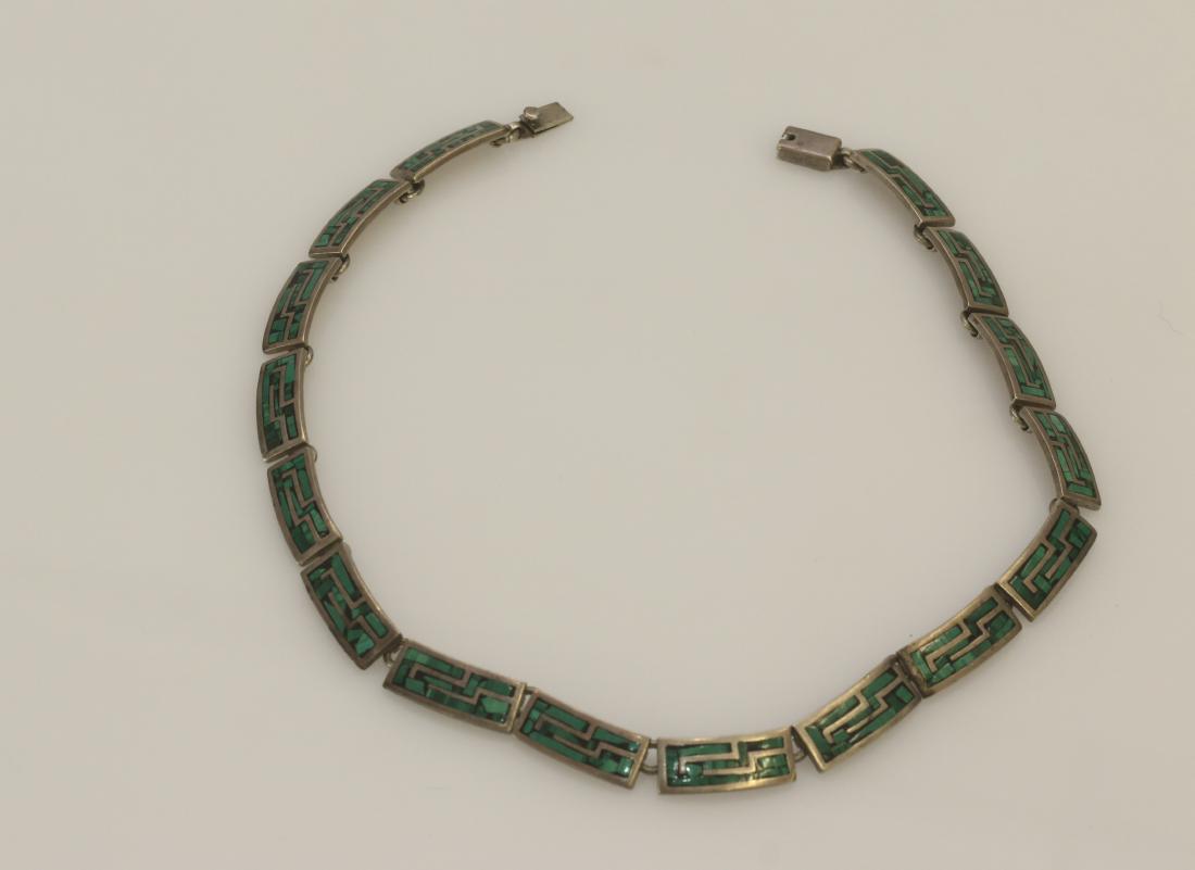STERLING SILVER MALACHITE NECKLACE (1 of 2)