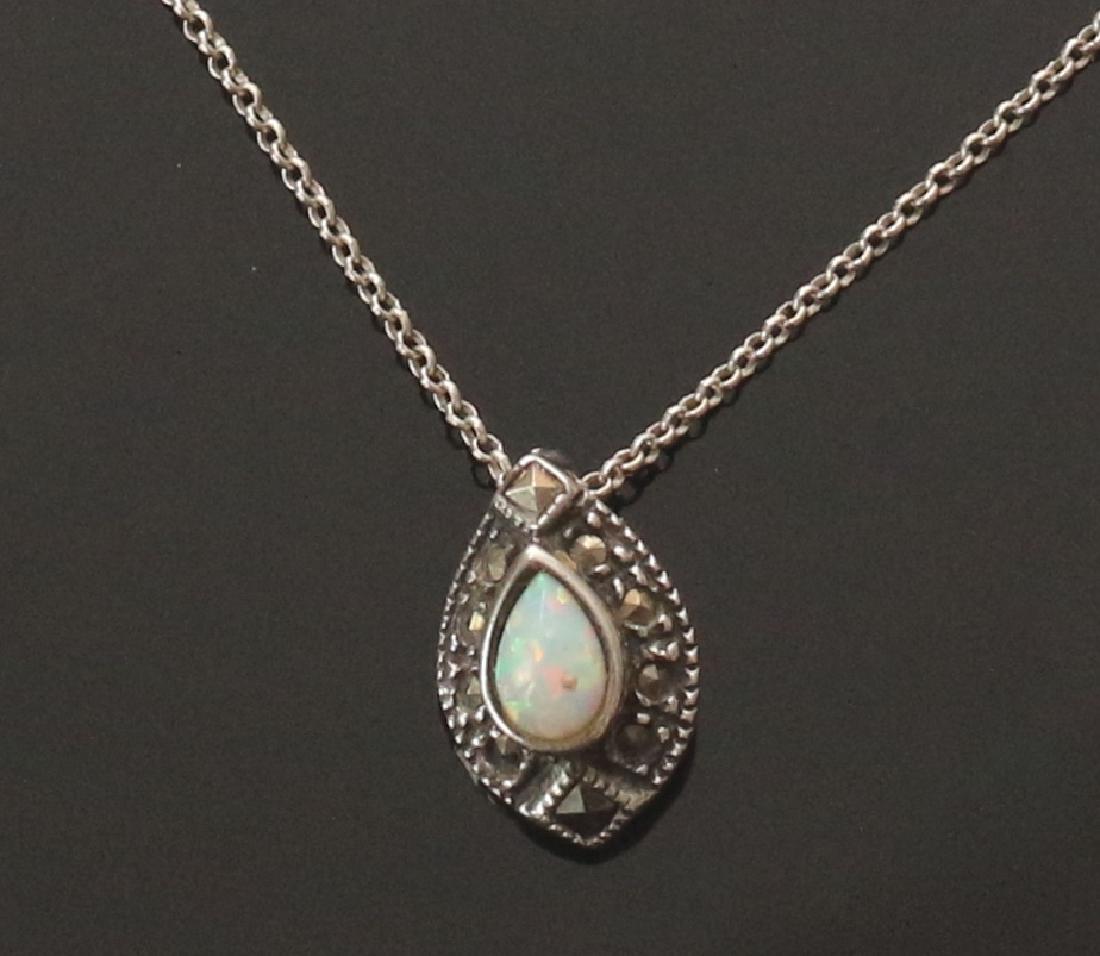 MARCOSITE AND OPAL NECKLACE (1 of 3)
