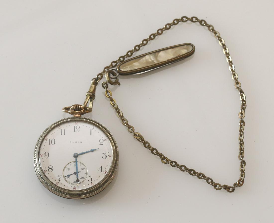 ELGIN POCKET WATCH AND CHAIN (1 of 3)