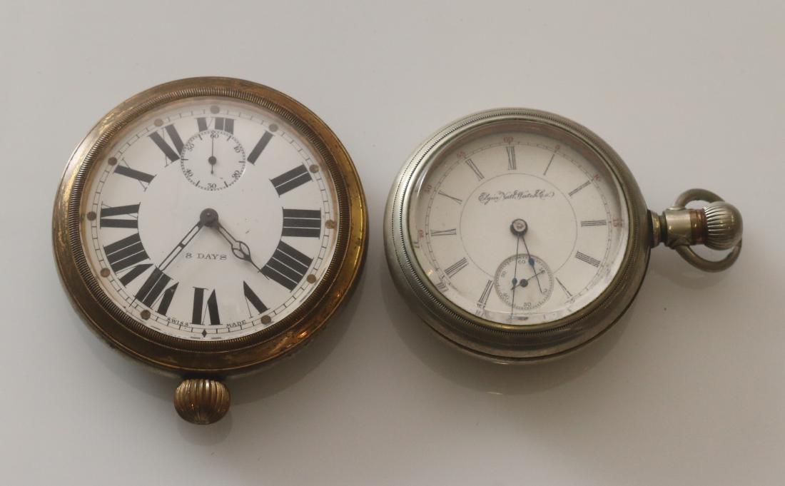 ELGIN POCKET WATCH AND SWISS WATCH (1 of 2)