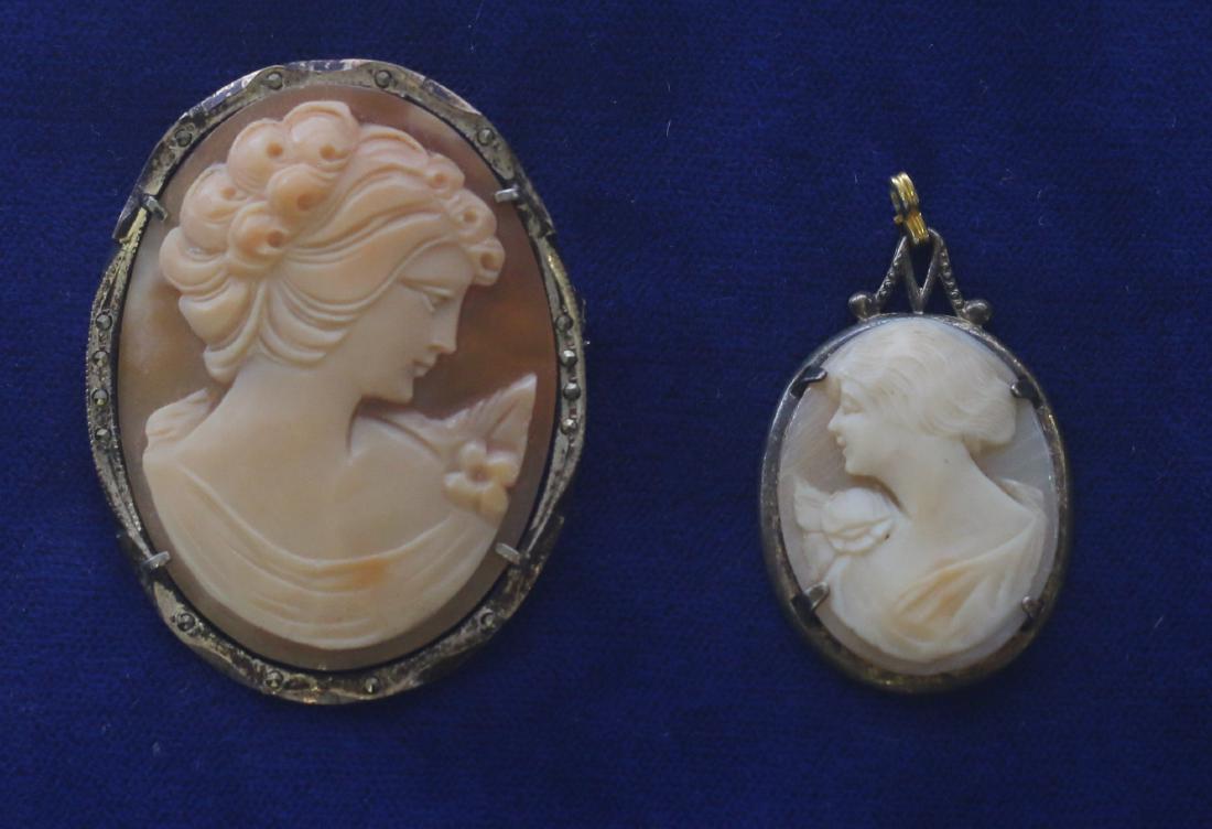 (2) CARVED SHELL CAMEO'S (1 of 2)