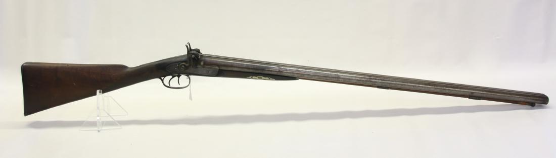 C. PALMER DOUBLE MUZZLELOADING SHOTGUN: C. PALMER DOUBLE MUZZLELOADING SHOTGUN