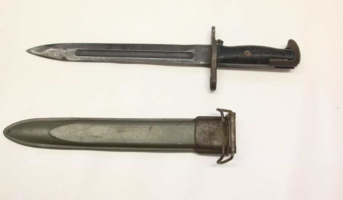 U.S. M-1 BAYONET AND SCABBARD: U.S. M-1 BAYONET AND SCABBARD 10"