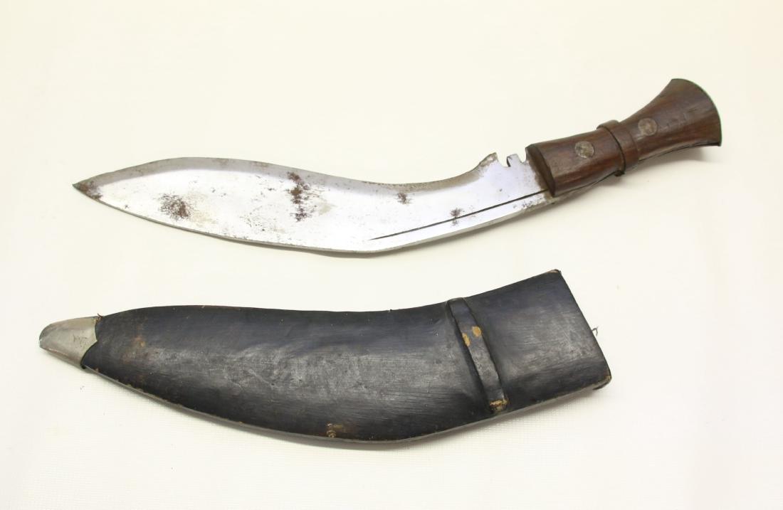NEPALESE KULKI WITH SHEATH: NEPALESE KULKI WITH SHEATH 12"