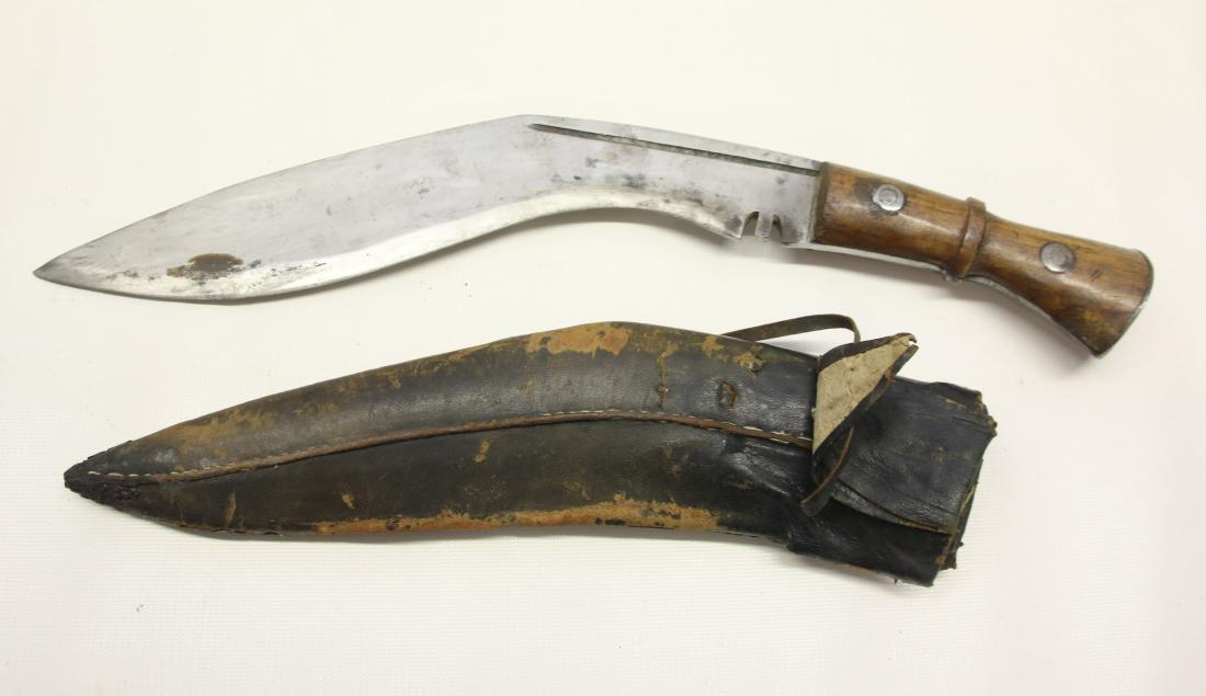 NEPALESE KULKI WITH SHEATH: NEPALESE KULKI WITH SHEATH 12"