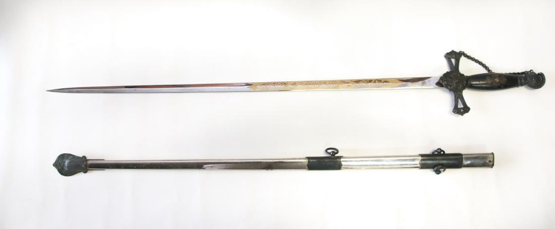 CEREMONIAL SWORD: CEREMONIAL SWORD KNIGHTS OF MALTA CEREMONIAL SWORD - HORSTMAN BROS. PHILADELPHIA