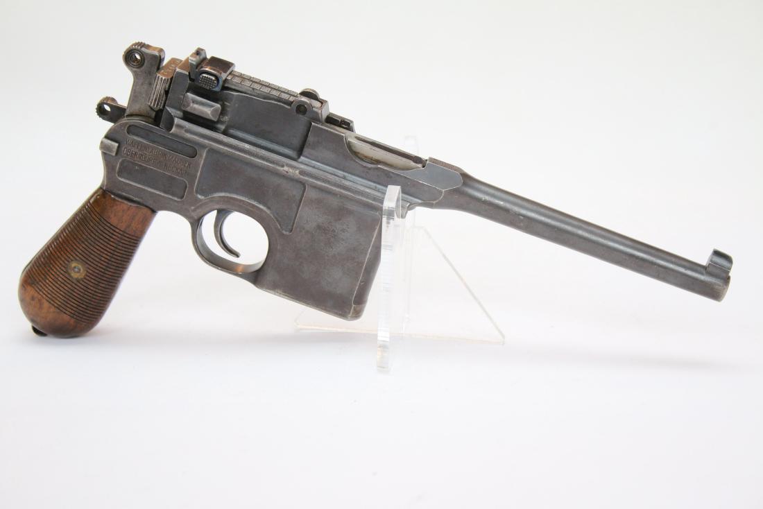 GERMAN BROOM HANDLE MAUSER PISTOL: GERMAN BROOM HANDLE MAUSER PISTOL 7.63 X 25MM - SER# 205078 - 5 1/2" BARREL