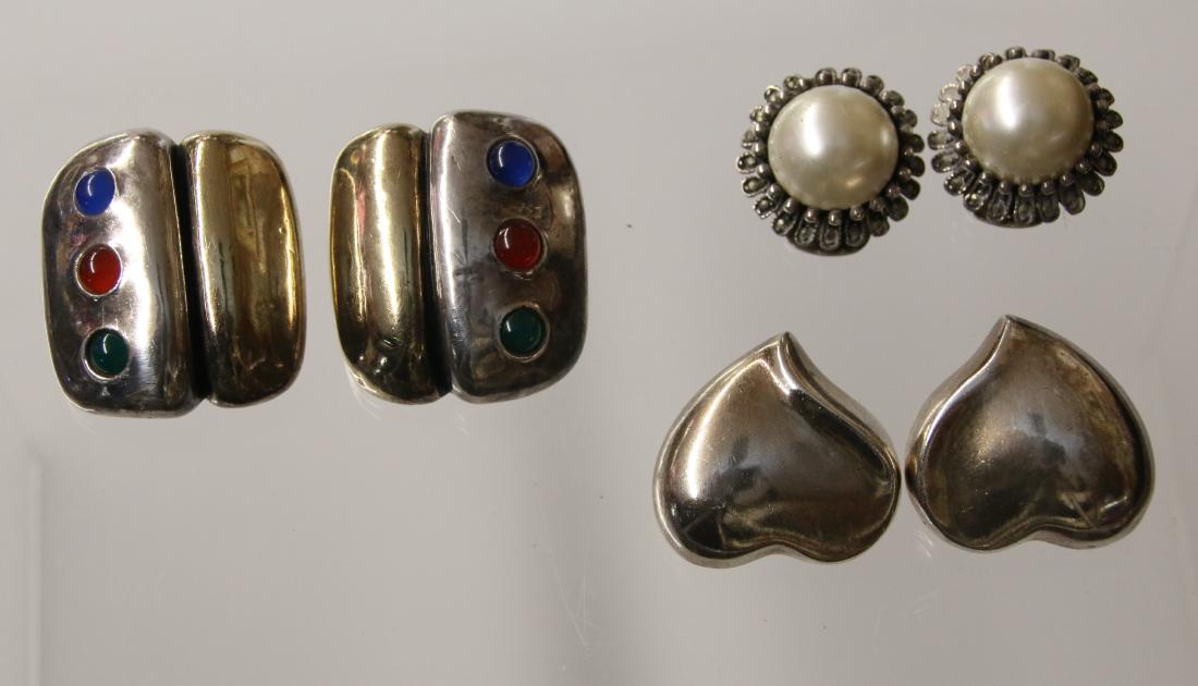 (3) PAIR OF STERLING EARRINGS (1 of 2)