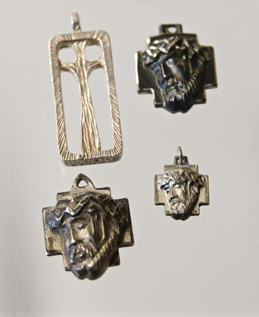 (4) STERLING RELIGIOUS ITEMS (1 of 2)