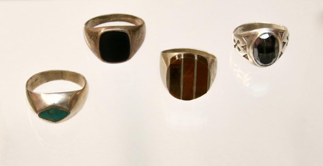 4 - STERLING MEN'S RINGS (1 of 3)