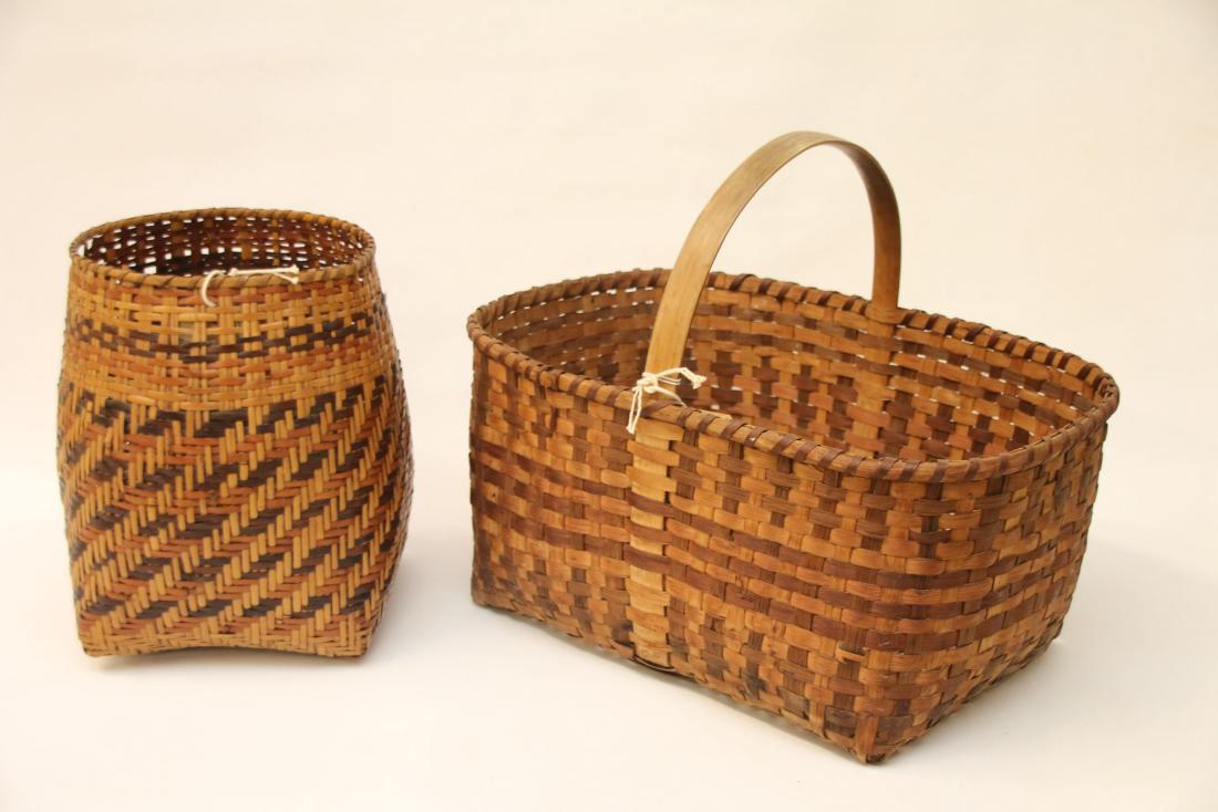 (2) CHEROKEE RIVERCANE BASKETS (1 of 7)