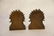 PAIR OF FIGURAL BRONZE BOOKENDS - 2