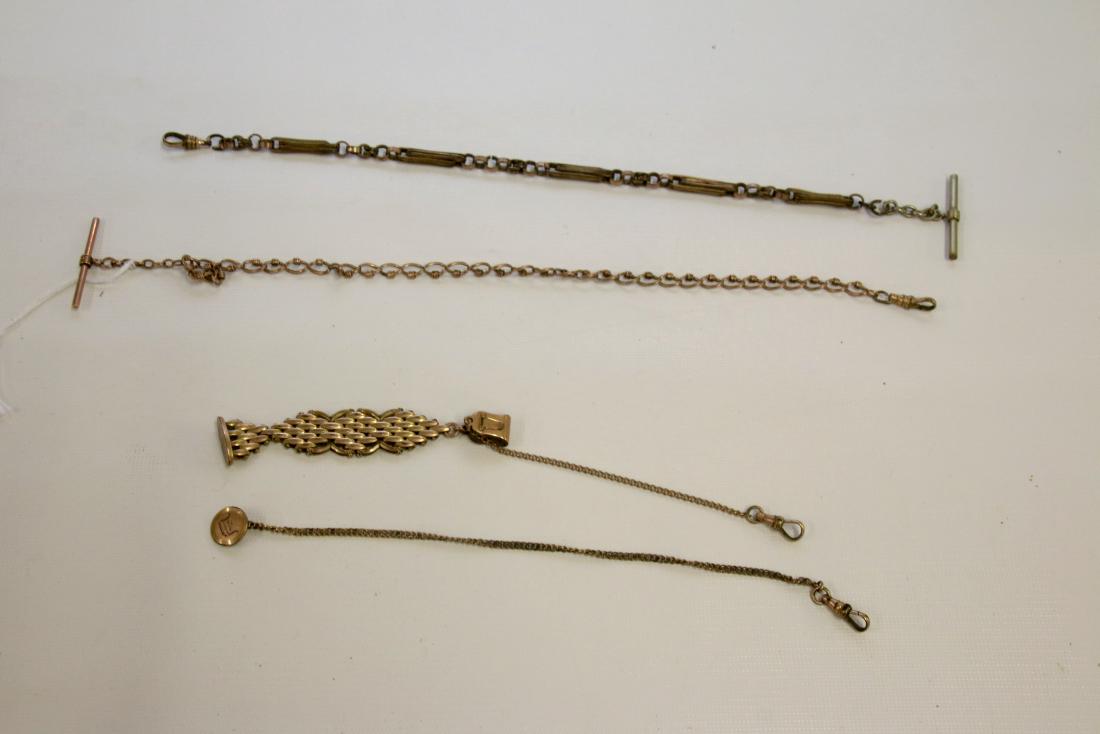 4 ANTIQUE POCKET WATCH CHAINS (1 of 2)