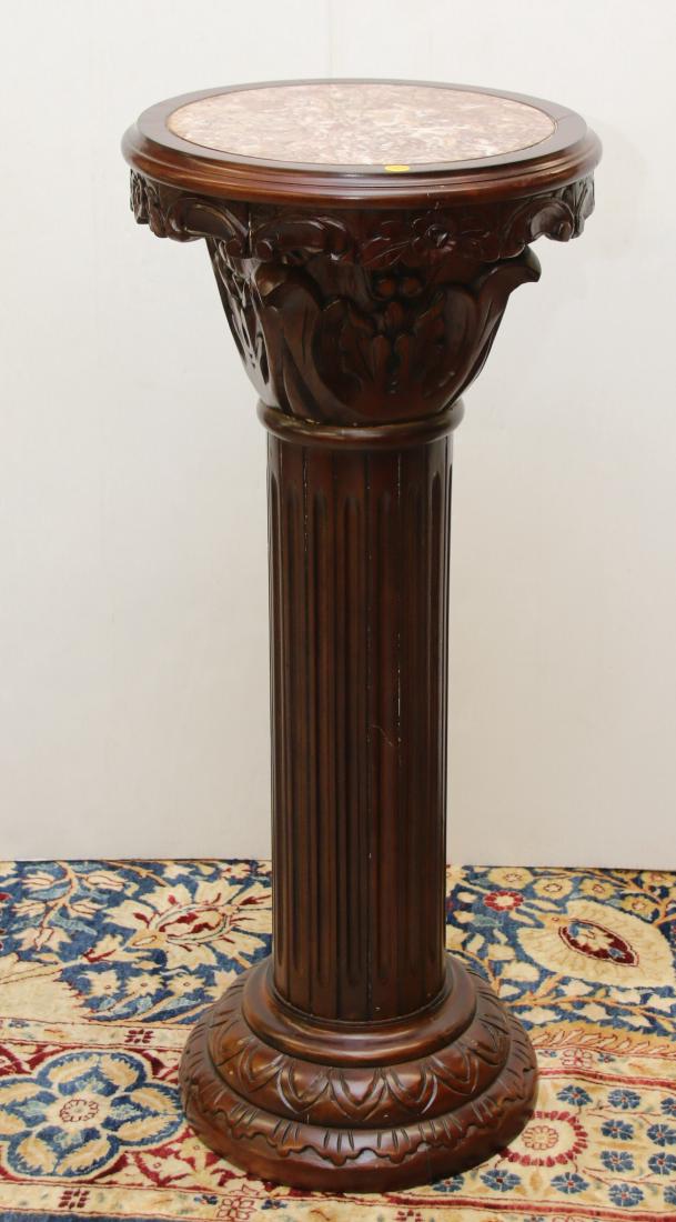 MARBLE TOP PEDESTAL (1 of 4)