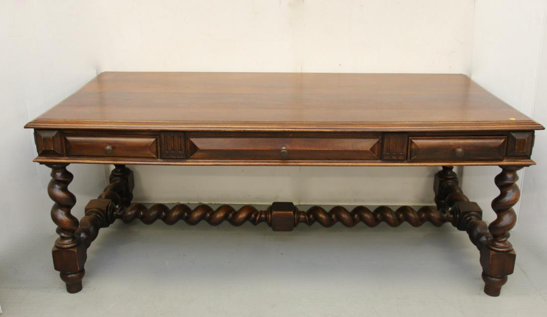 MAHOGANY LIBRARY DESK (1 of 4)