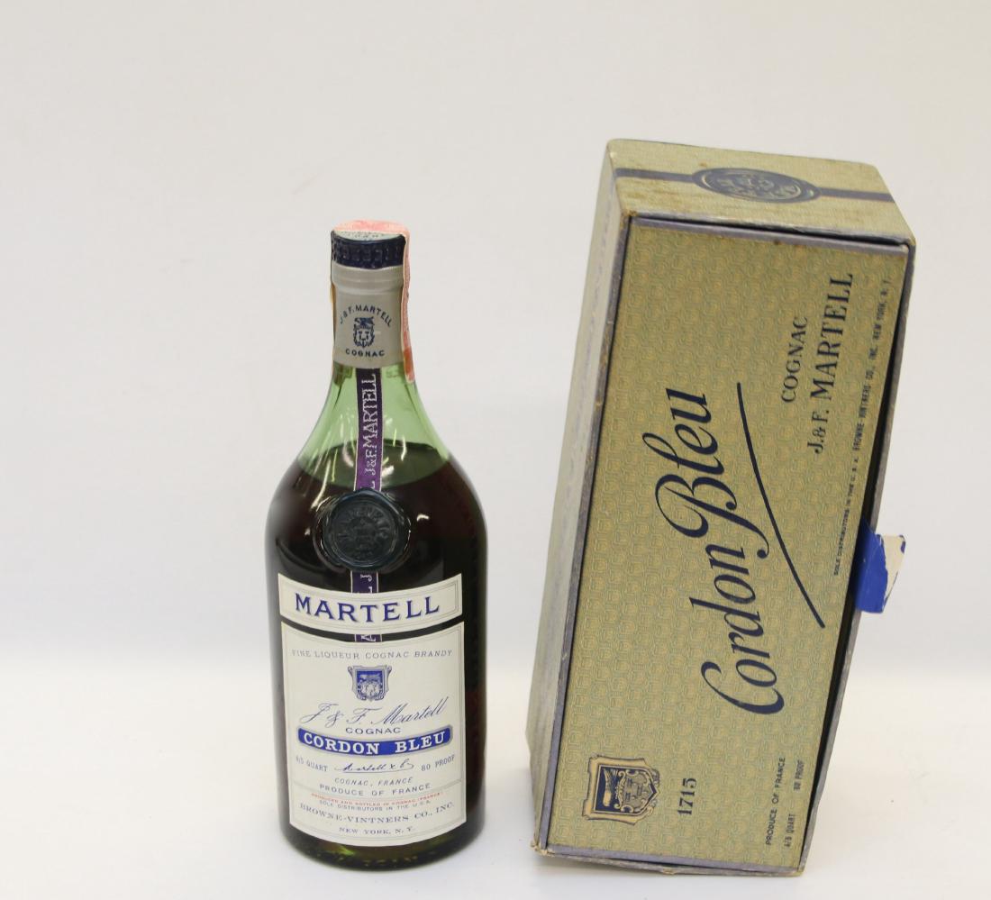 J.F. MARETL COGNAC: BOXED J&F MARETL COGNAC CORDON BLEU Dimensions: 4/5 QT