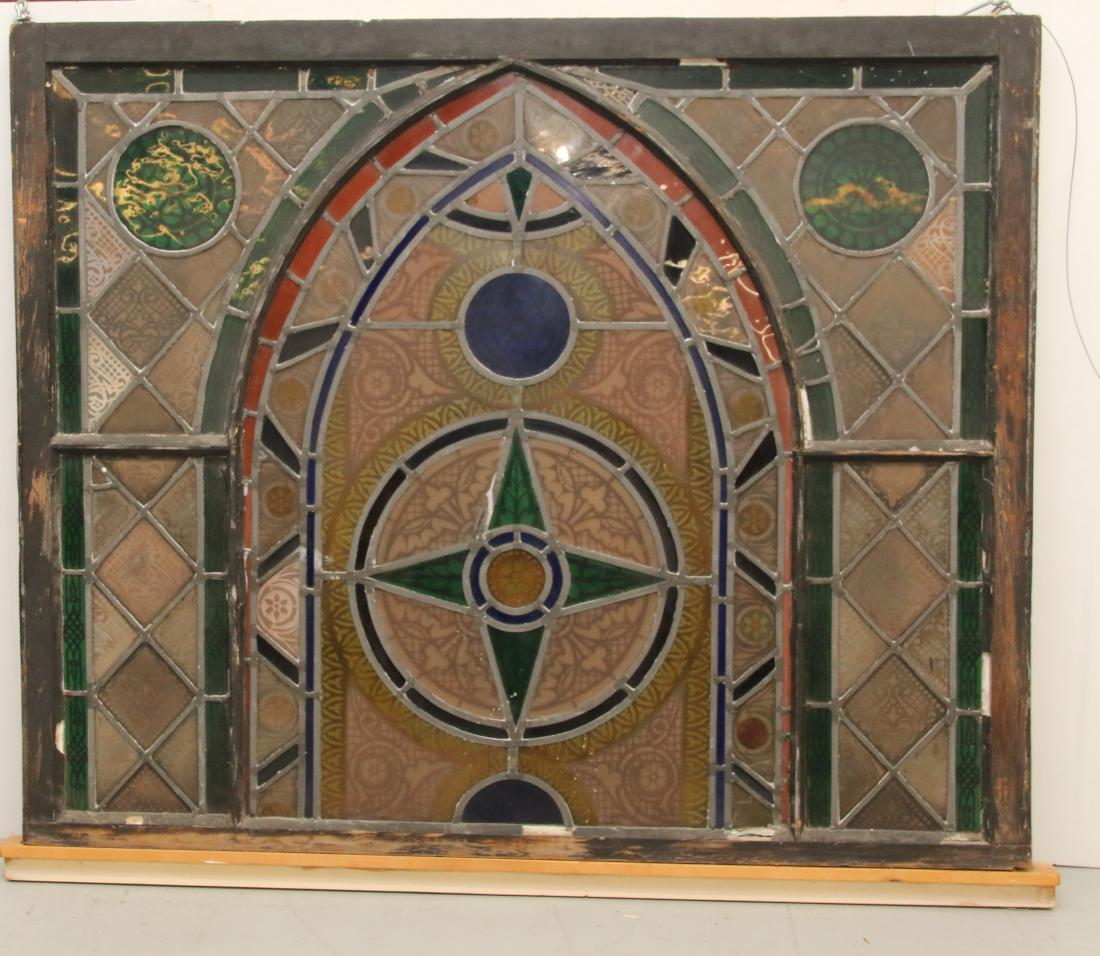 LARGE STAIN GLASS WINDOW (1 of 5)