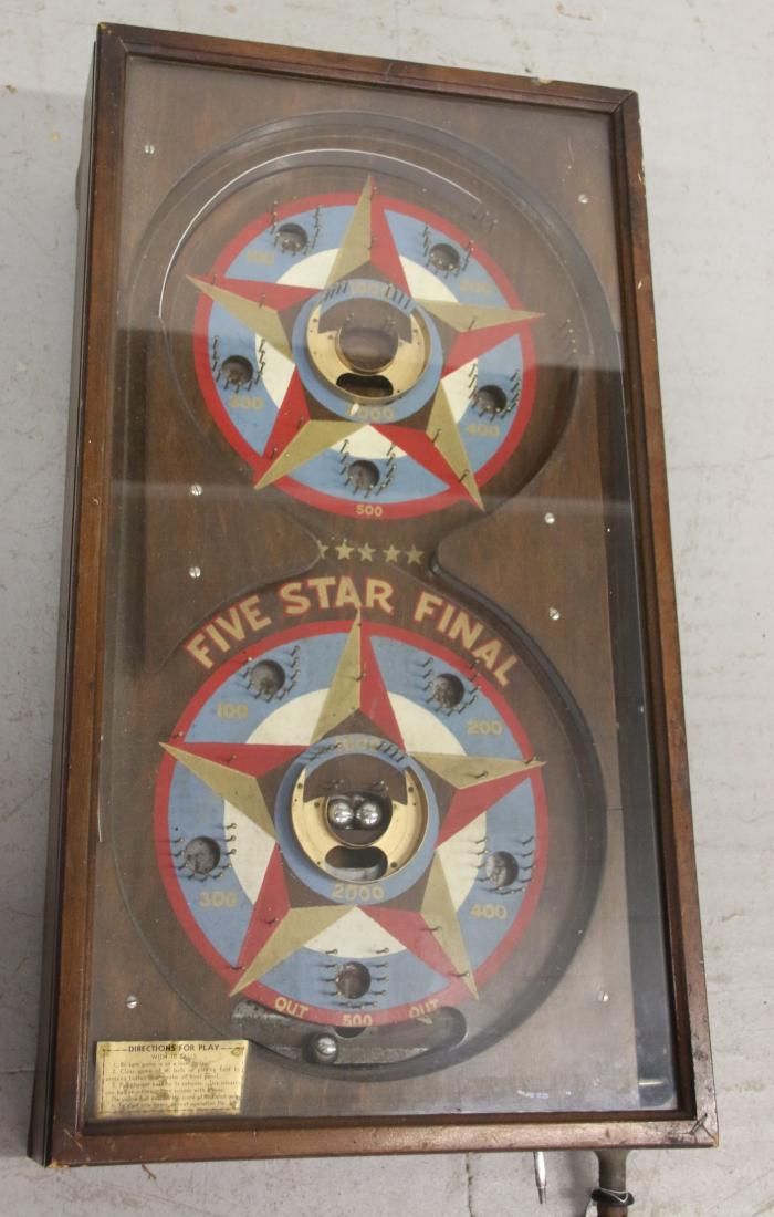 VINTAGE TABLE TOP PINBALL GAME