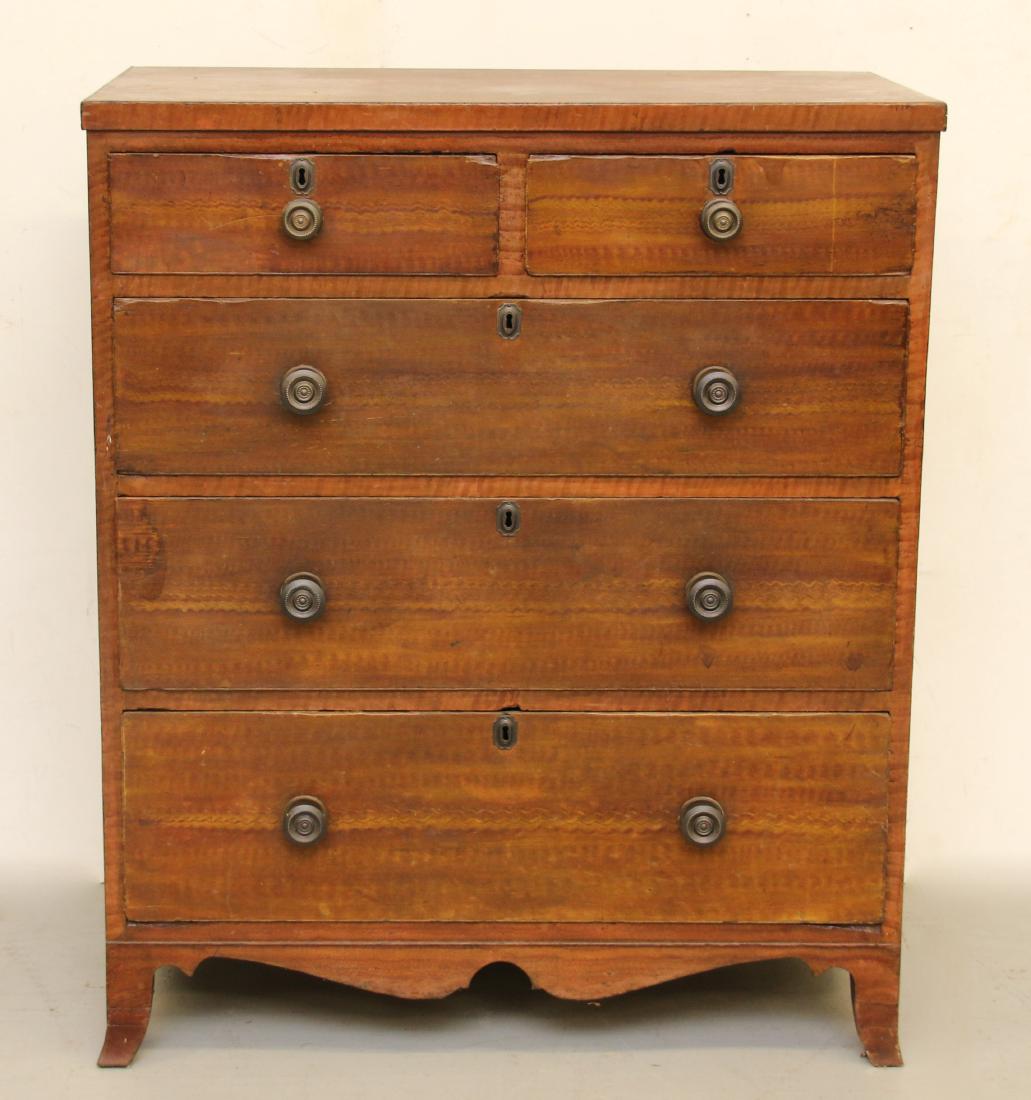 PAINT DECORATED CHEST OF DRAWERS (1 of 6)