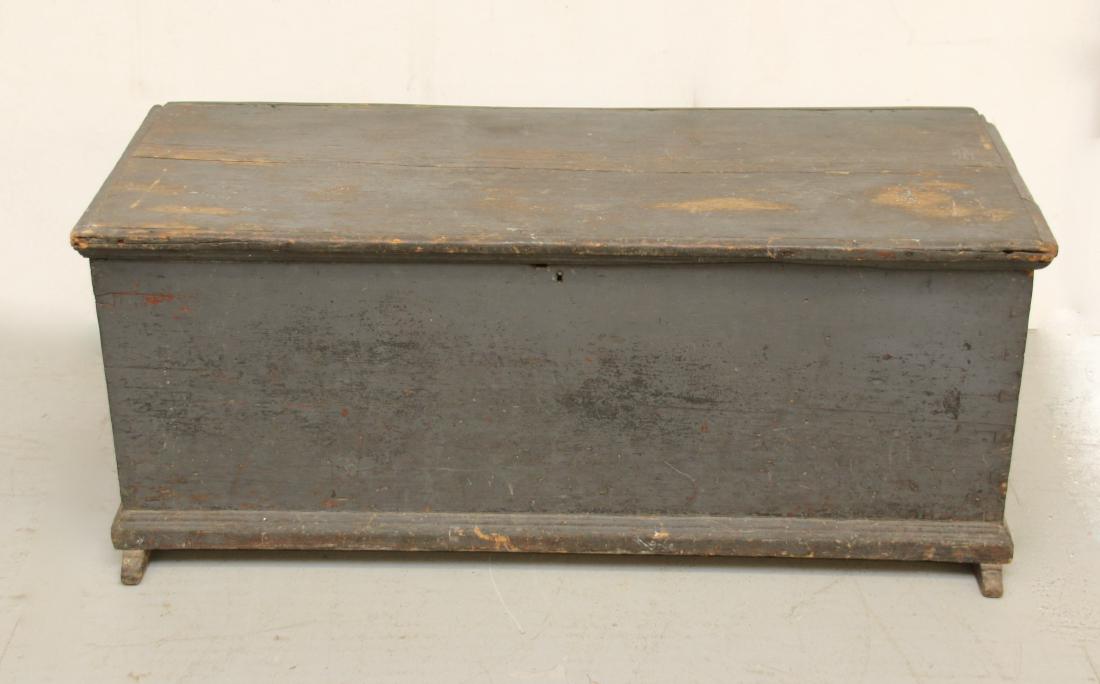 PAINTED WOODEN BLANKET CHEST (1 of 5)