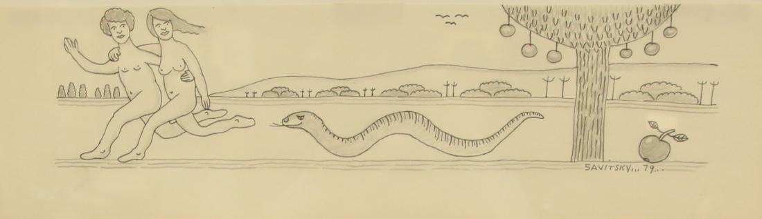 JACK SAVITSKY PENCIL ON PAPER (1 of 4)